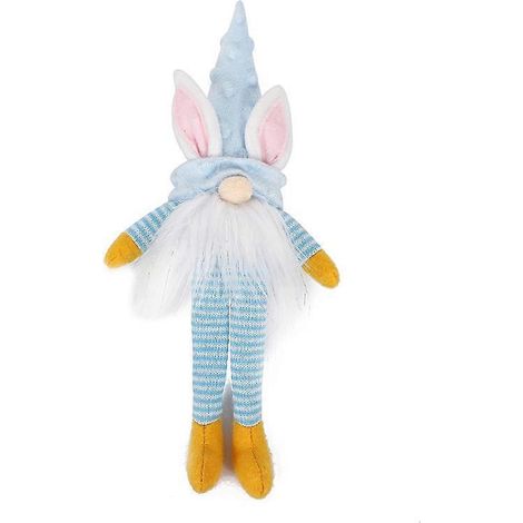 Gesichtsloser Gnom-Osterhase für Zwergenpuppen-Dekoration mit LED-Licht, Plüschhasen-Spielzeug, Ostergeschenke für Kinder, Frühlings-Heimparty-Ornamente.
