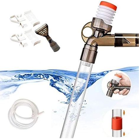 Laveuse de sable d'aquarium Nouvelle laveuse de sable de changeur d'eau d'aquarium améliorée pour enlever la mousse (1/4)