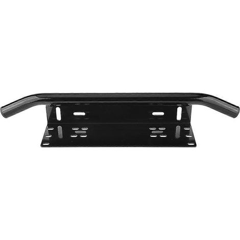 Support de plaque d'immatriculation en alliage d'aluminium, fixation pour pare-buffle et feu de position LED (1/4)