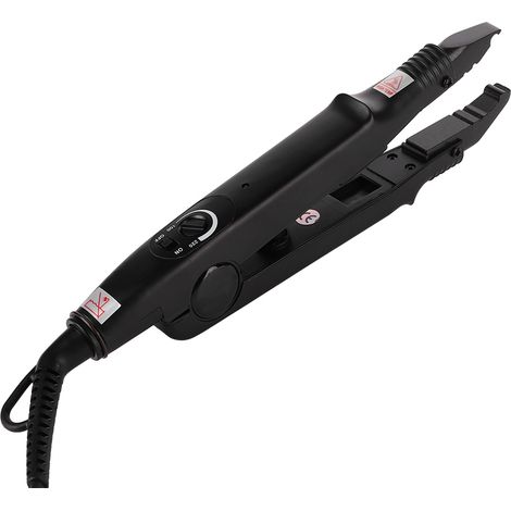 Kit de fer à lisser professionnel pour extensions de cheveux, outil de coiffage et de connexion pour salon à domicile (un kit avec prise européenne) (1/5)