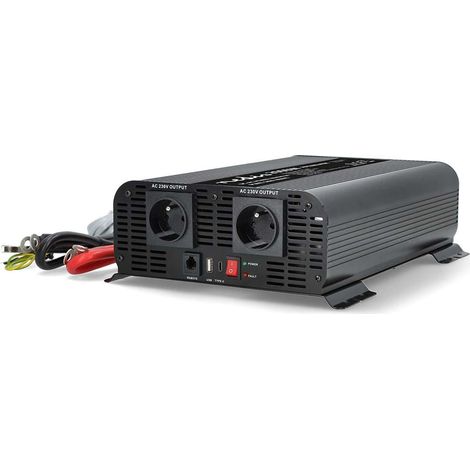 Nedis Kompakter Sinus-Wechselrichter 2000 W 24 VDC