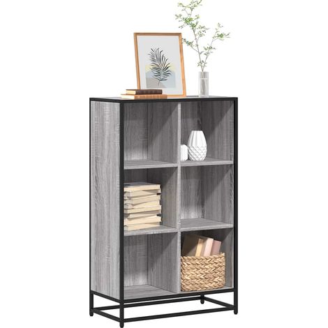 Bücherregal Grau Sonoma 65,5x33x107,5 cm Holzwerkstoff (1/5)