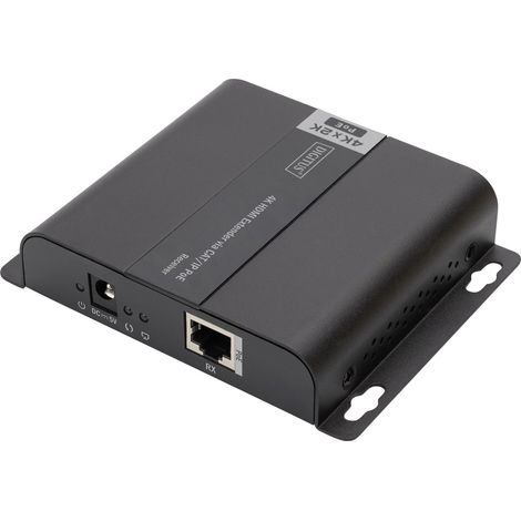 Digitus DS-55125 1 Port HDMI-Empfänger Extender über Netzwerkkabel, Metallgehäuse, Ultra HD-fähig, m (1/5)