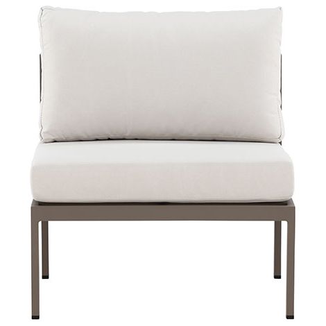 Copacabanacanapé de jardin partie centrale beige. (1/3)