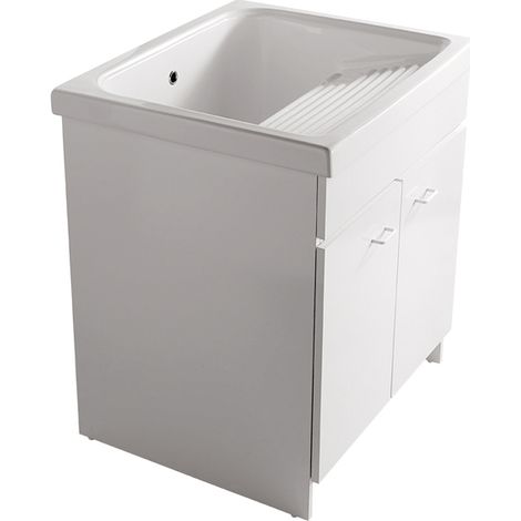 Mobile Osiride a terra cm. 75x65 a due ante, con lavatoio con (1/2)