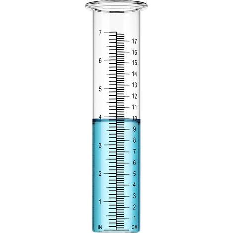 Regenmesser mit 7 Zoll (ca. 17,8 cm) Fassungsvermögen zur Montage im Freien, auf der Terrasse, im Garten oder im Haus (1/5)