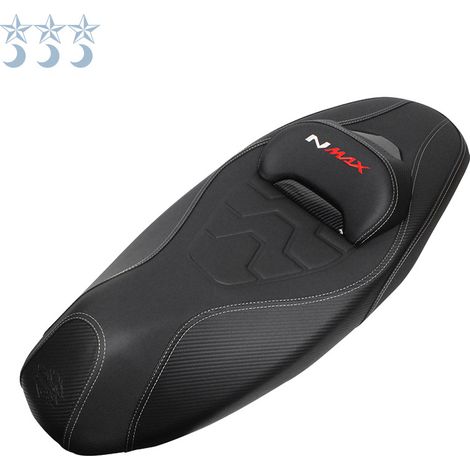 Coussin de selle pour scooter tout-terrain, selle de moto NMAX texturée en fibre de carbone, coussin de selle de voiture en silicone (1/5)
