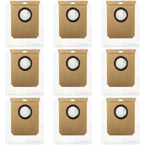 Lot de 9 sacs à poussière pour aspirateurs Home 10000/8090 Ultra/9090 AI et H9 Plus (modèles L50/L60 et H9 Plus). (1/5)
