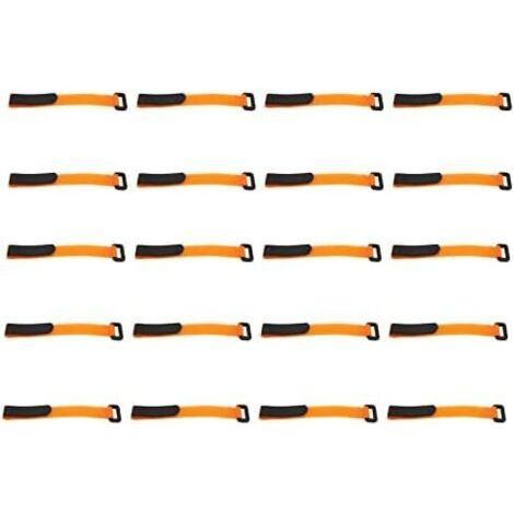 sangle à crochets et boucles avec boucle, attaches de câble en plastique Nylon Durable boucle pour (20 200mm) - 20200mm (1/5)