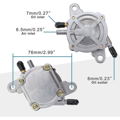 Ensemble pompe à carburant à vide GOOFIT compatible avec les quads, karts et cyclomoteurs GY6 50cc-150cc (1/4)