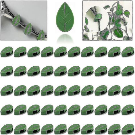 50 clips de fixation invisibles et auto-adhésifs pour plantes grimpantes murales, compatibles avec les fixations par fil de fer.-50 Pcs (1/5)