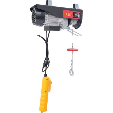 Treuil Électrique, Capacité de Charge de 250kg, Hauteur de Levage de 18m, 550W (1/2)