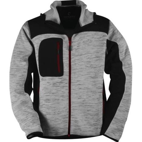Softshell-Jacke Bora Hellgrau - Schwarz Größe XXXL - Coverguard