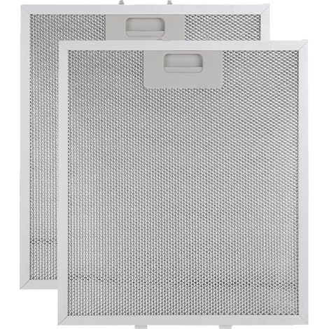 Longziming 2er-Pack Dunstabzugshaubenfilter 260 x 320 mm – 5-lagiger, waschbarer Aluminium-Fettfilter – Silber (1/5)