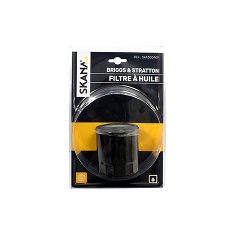 Filtre à Huile Adaptable Pour Moteurs Briggs & Stratton - Kawasaki - Robin - Tecumseh (25 / 30 Microns) Hauteur : 75 Mm ø Extéri