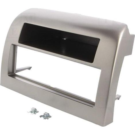 Facade Autoradio FA196B compatible avec Lancia Ypsilon 03-11 argent