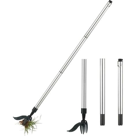 Désherbeur, Longueur 100 cm, Désherbeur Manuel, Arrache-Pissenlit, Extracteur de Mauvaises Herbes, Outil Manuel pour désherber, enlever efficacement Les Mauvaises Herbes (1/5)