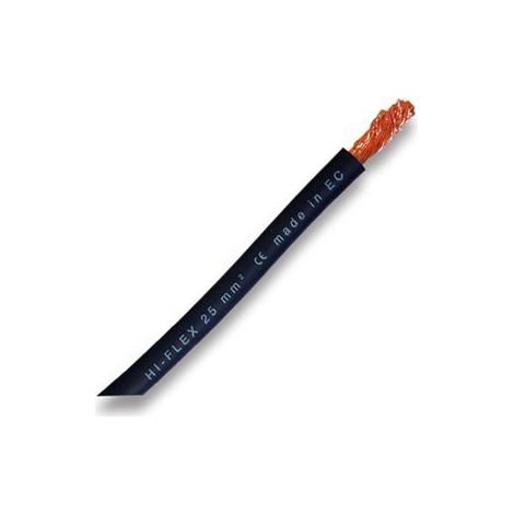 Câble de soudage en cuivre 25 mm² - 1 mètre, norme HO1N2-D