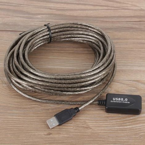 Câble d\'extension USB - ASHATA - 10M - Type A Mâle à Femelle - Excellente qualité de signal - Compatible USB 2.0 (1/4)