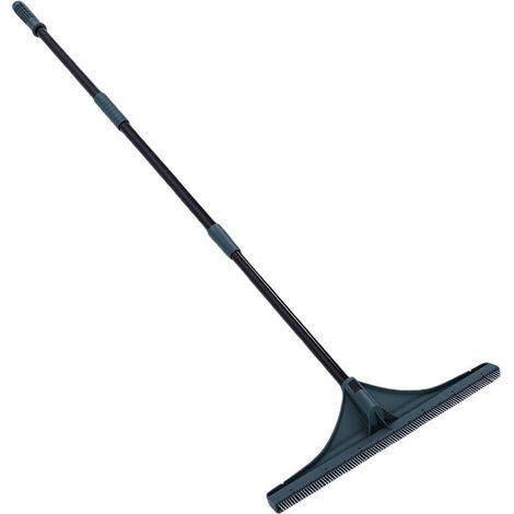 Râteau à gazon artificiel facile et rapide à nettoyer, brosse à gazon, balai à feuilles avec manche en 3 sections pour le nettoyage du jardin