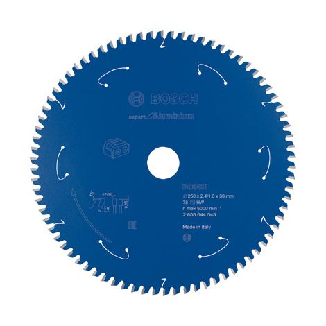 Bosch Kreissägeblatt für Akkusägen Expert for Aluminium, 254 x 2,4/1,8 x 30, 78 Zähne