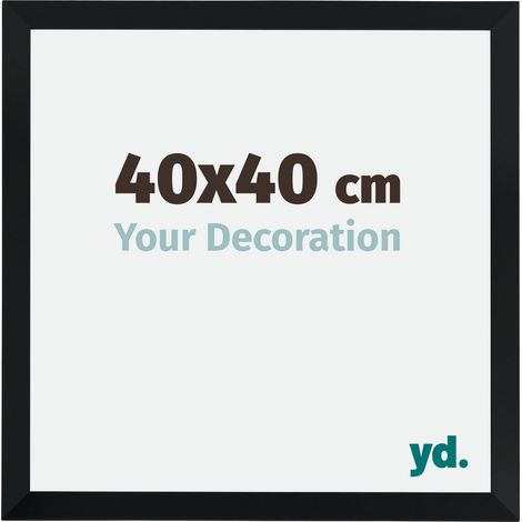 yd. - Cadre photo 40x40 - Noir Mat - MDF - Catania (1/5)