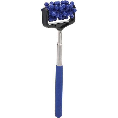 Rouleau de massage télescopique pour le dos, la tête et les bras, réglable, pour la détente musculaire - Bleu foncé (1/5)