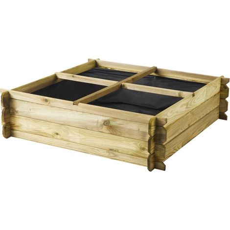 Carré potager au sol Basil 203L (1/6)