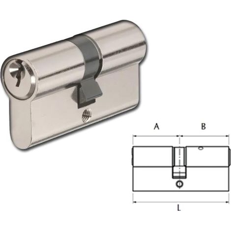 avl cilindro europerfil niquel serreta 30x30 r15+3 llave cln3030