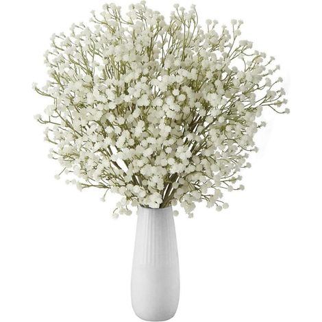 10 Stücke Künstliches Schleierkraut Gypsophila Blumenstrauß Deko Hochzeit Party (1/5)