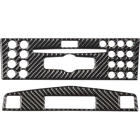 2 Garniture de panneau, fibre de carbone, surface lisse, résistante à l'usure, pour Mercedes Benz Classe C W204 2005-2012 (1/5)