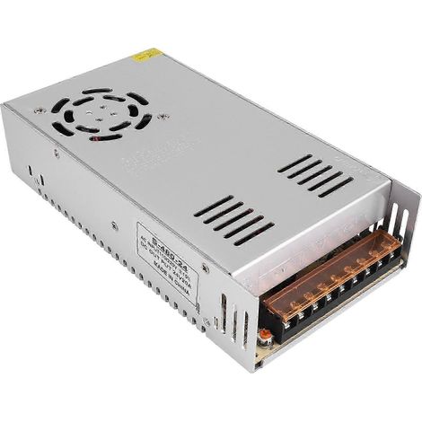Convertisseur de tension AC 110V/220V vers DC 24V 20A 480W, interrupteur compatible avec une bande LED simple WHBYV (1/4)