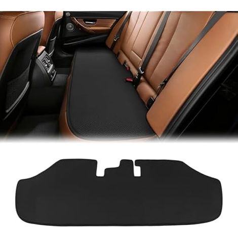 KUNGKIC Housse de Protection pour Banquette arrière de Voiture en Maille Respirante et rafraîchissante pour BMW Série 3 F30 2013-2018 Accessoire intérieur 1 pièce Noir Parfait pour l'été (1/4)