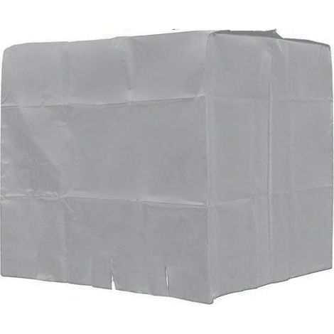 Bâche de réservoir d'eau, Bâche Couverture Réservoir IBC pour Cuve 1000L, Capôt de Protection Container Citerne Eau, Anti-poussière Anti-UV Anti-Pluie, 120x100x116cm (argent) (1/2)
