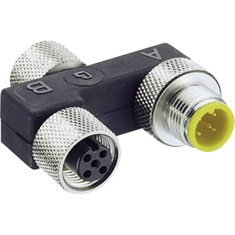 Lumberg Automation 0906 UTP 101 7843 Scatola sensore attuatore passiva Distributore M12 con filettatura in metallo 1 pz