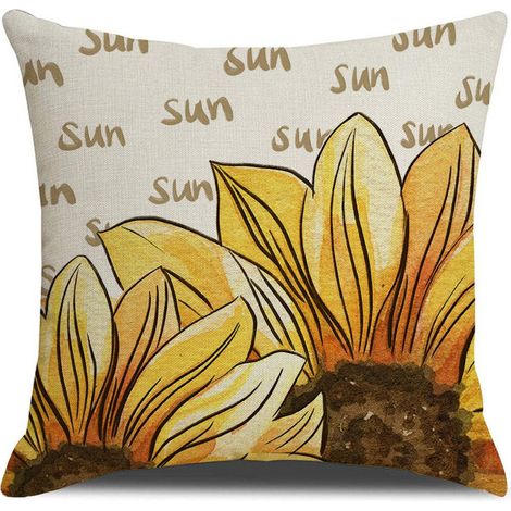 Juego de fundas de cojín estilo casa de campo (4 piezas), 45 x 45 cm, perfectas para combinar con la decoración primaveral de estilo rústico. Fundas de cojín para sofá, dulces y encantadoras.