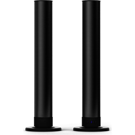 Barre de son pour téléviseur, enceinte Bluetooth, enceinte avec connexion AUX/Bluetooth/optique, 2 en 1 détachable (1/2)