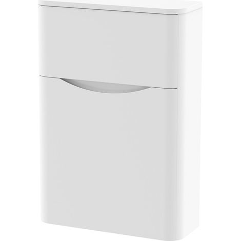 Balterley Dunwood Bathroom Floor Standing Concealed Cistern Toilet Unit, Satin White, 550mm