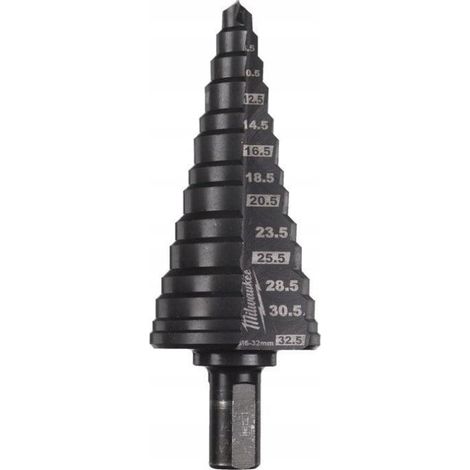 Milwaukee Broca Escalonada Cobalto M6-M32 Recubrimiento AlCrN