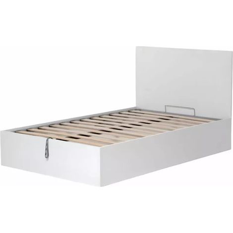 letto piazza e mezza contenitore "hi box" bianco 120x190 cm (1/4)