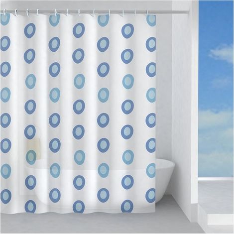 Gedy Rideau de Douche Pvc Vinyle Peva G-Oblo Pvc 200x180x0,1 Cm
