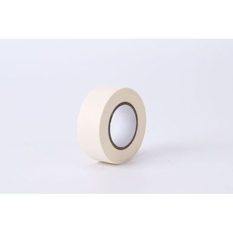 Cinta adhesiva de enmascarar, cinta multiusos, apta para dibujar, etiquetar, etc., 25 mm de ancho x 50 m de largo, blanca. (1/5)