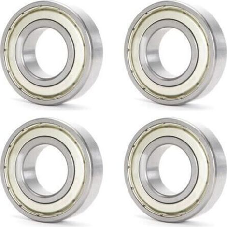 Rodamiento de bolas de acero cromado 608ZZ de 8x22x7 mm con doble sello metálico, rodamiento de bolas de ranura profunda
