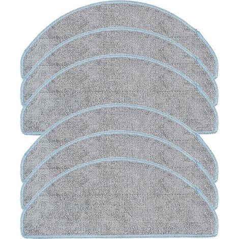 Lot de 6 chiffons de nettoyage en microfibre – Compatibles iRobot Roomba Combo Y0112 Y0110 – Super absorbants pour sols durs (1/4)