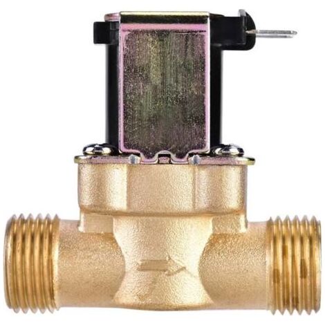 PA AIPERQ Jeffergarden 1/2" Elektro-Magnetventil aus Messing, normalerweise geschlossen, 220 V Wechselstrom, für Wassersteuerung (1/4)