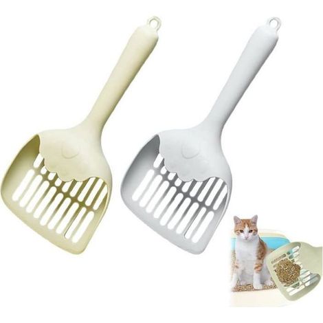 Pelle à litière - BEIJIYI - 2 PCS - Plastique - Moderne - Gris (1/5)