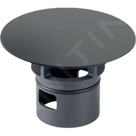 Geberit - Cache-bonde pour raccordement de lavabo Clou, noir mat 241.993.14.1 (1/2)