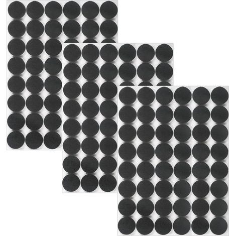 144 pièces de pieds de meubles, protections pour pieds de chaise de 15 mm, patins pour pieds de chaise de 5 mm (noirs, 15 mm) (1/5)