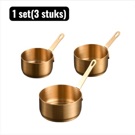 bol bol à sauce en acier inoxydable avec poignée bol à trempette en acier inoxydable 304 pour steak frites sushis bol de service professionnel pour restaurants doré ensemble 3 pièces (1/5)