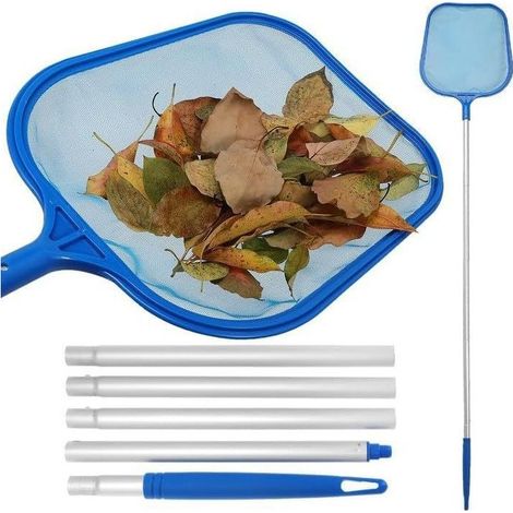 Pool cleaning skimmer, pool accessories, 5-section shallow skimmer with detachable handle. (1/5)